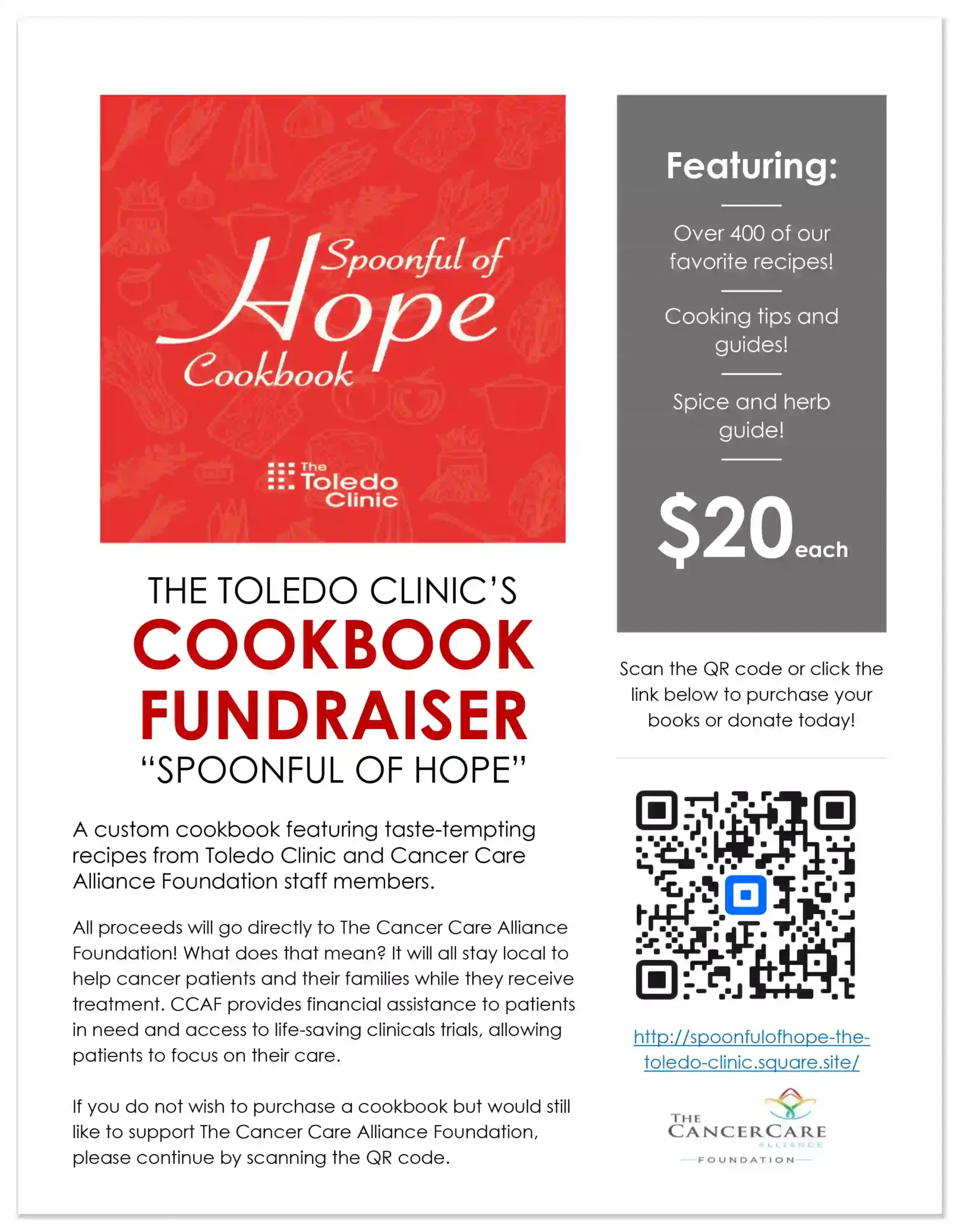 Fundraiser event flyer